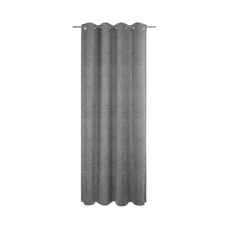 Arna Room Darkening Eyelet Door Curtain Panel, 225 W x 135 D cm, Natural Brown