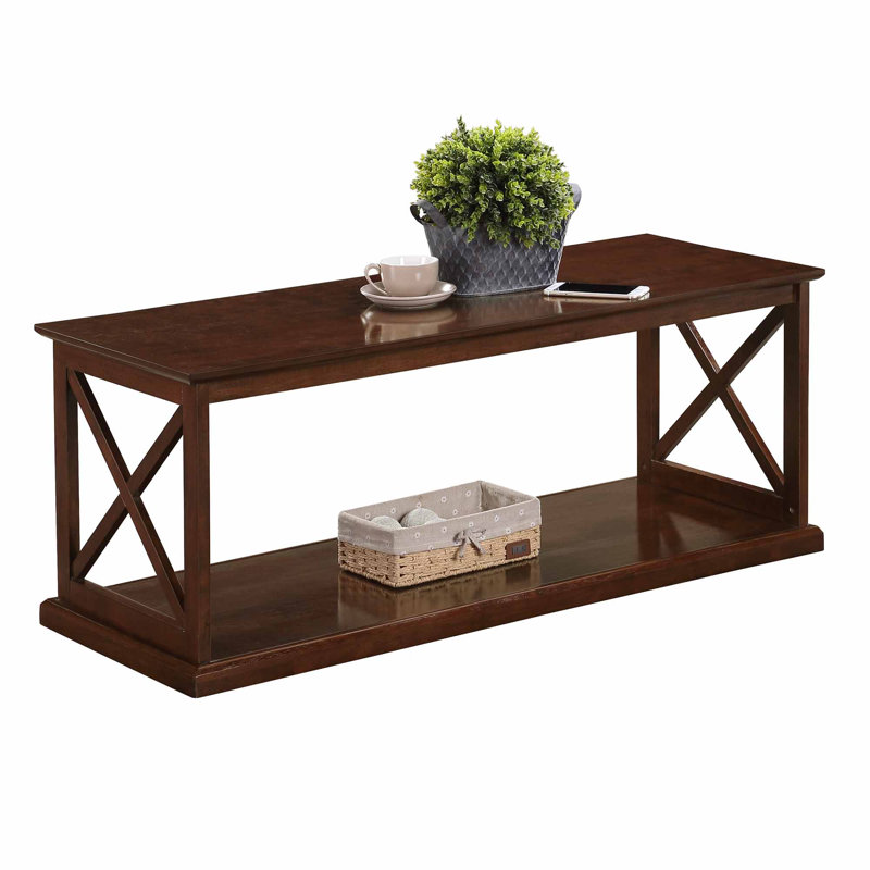 Table basse 47 "avec tablette Arthella, Espresso