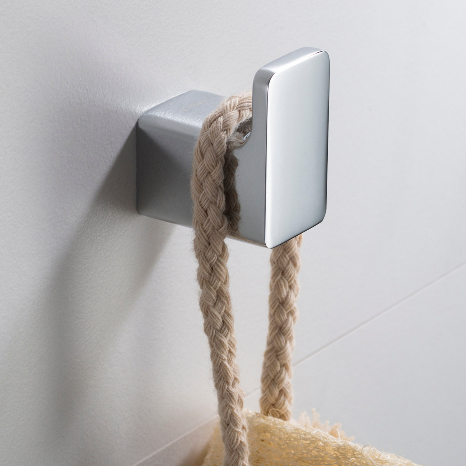 Stelios Wall-Mounted Towel Hook, Chrome