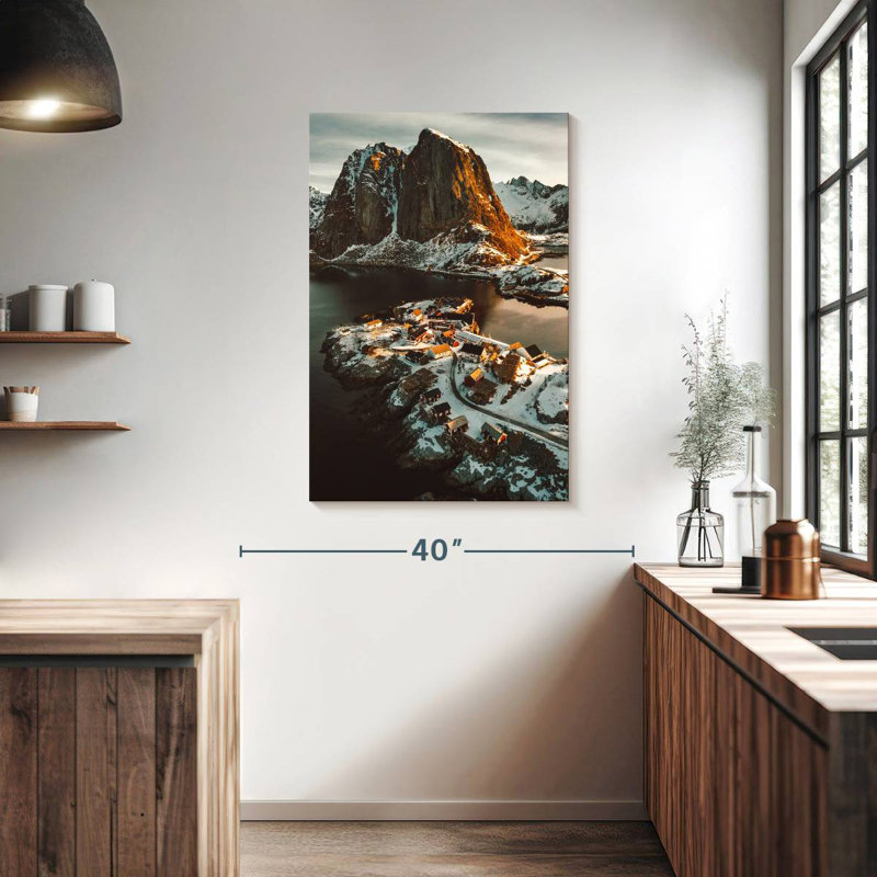Aime Winter At Reine Village, 39" H x 26" W