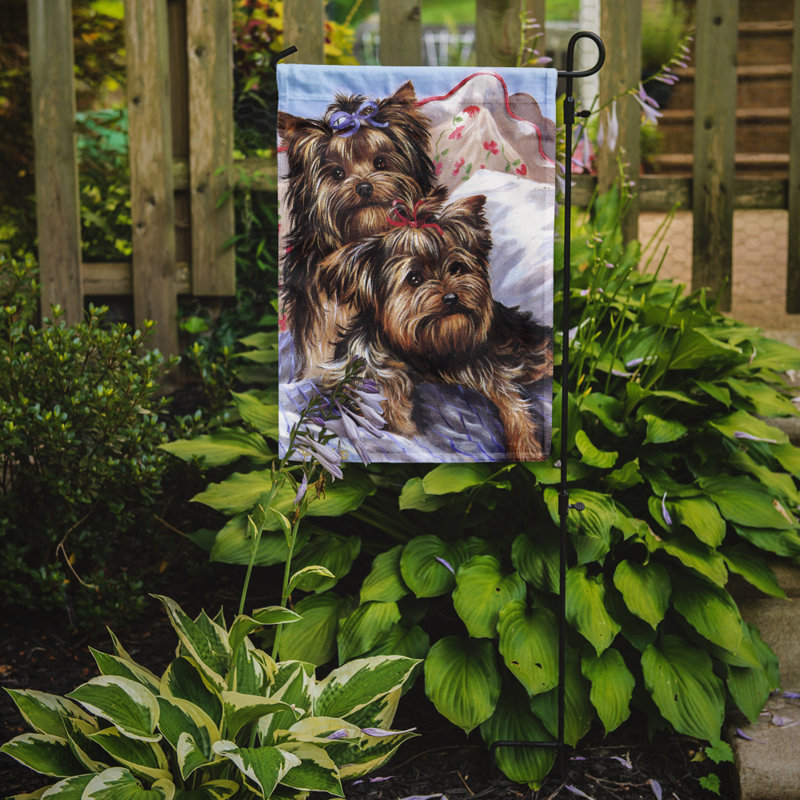 Drapeau de jardin en polyester à 2 côtés Graziello Bichon Frise Do It Better 1 x 0,11 pi, Yorkshire terrier punaises de lit
