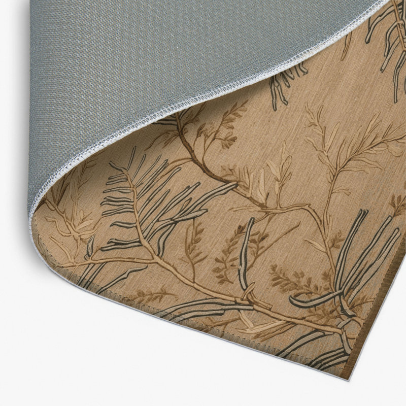 Tapis beige d'intérieur et d'extérieur Nature, Rectangle 4pi x 6 pi