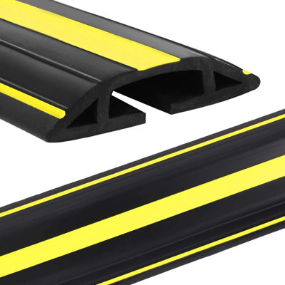 Protecteur de câble de plancher de 10 pi, conduit en PVC robuste facile à dérouler
