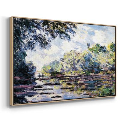 Section de la seine, près de Giverny, 1885, reproduction sur toile encadrée