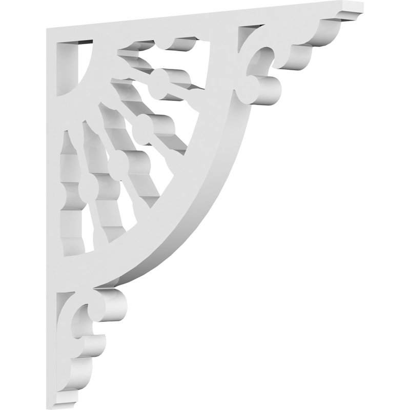 Support en PVC de qualité architecturale pour roue de chariot de l 5/8 po x P 8 po x H 8 po, H 8 po x l 0,63 po x P 8 po