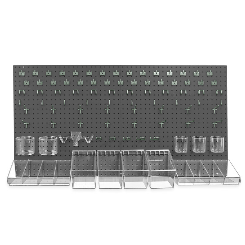 125-Piece Pegboard Organizer Kit (2 - 24"x24")