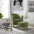 Upholstered 27" Wide Barrel Chair with Ottoman-87710224