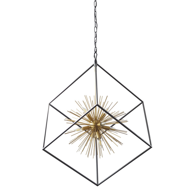 Gulafsa 8 - Light LED Square / Rectangle Chandelier
