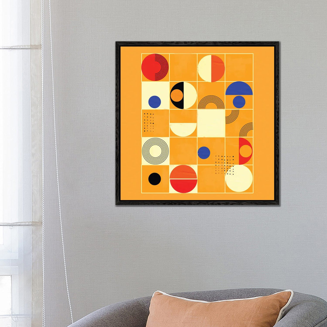 Mid Century Abstract III von Show Me Mars - Galerie-umwickelte Leinwand Giclée auf Leinwand