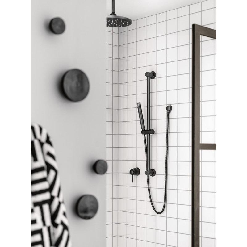 Coude de raccordement pour boyau de douche à main Exact Temp, Fer forgé