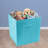 Sorbus 11" Foldable Storage Cubes with Handles in Aqua