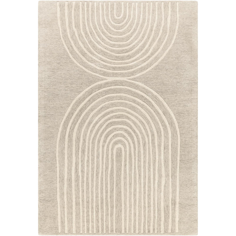 Wool Abstract Indoor Rug, Rectangle 2' x 3'