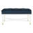 Velvet Upholstered Bench
