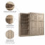 Arlex Queen Murphy Bed with Storage Unit (101W)-88513656