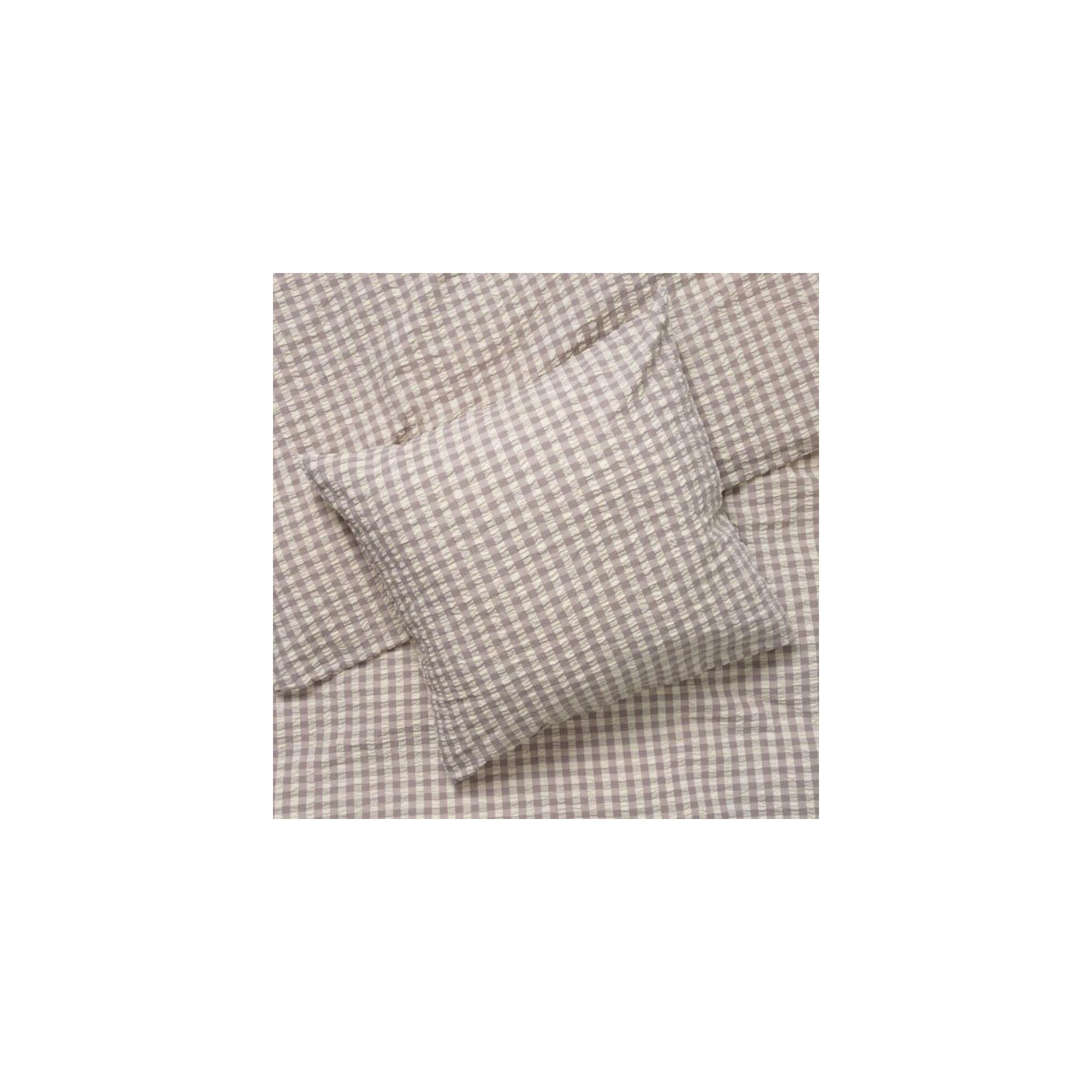 Baek And Bolge Organic Cotton Duvet Cover Set, Gray/Birch, Queen Duvet Cover + 2 Standard Pillowcases