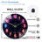 LED Neon Light Clock Decor for Home Wall Decoration_2 Art - 12'' Modern Glass Wall Clock