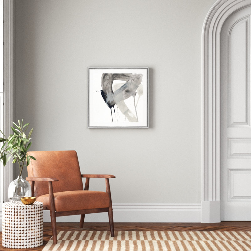 Swath I - reproduction sur toile tendue, H 26,5 po x l 26,5 po x P 1,5 po, Cadre argenté