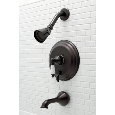 Kingston Brass Restoration Single-Handle Pressure Balanced Tub and Shower Faucet