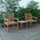 Kraker Outdoor 3 - Piece Teak Conversation Set