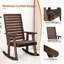 Chaise berçante en bois de sapin-911955618
