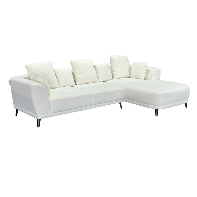 5 Seater Fabric Sofa, Cream