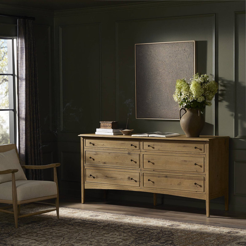 Maggie 6 - Drawer Dresser, Black