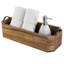 Plateau de salle de bain en bois - Panier d'organisateur de toilette (brun)