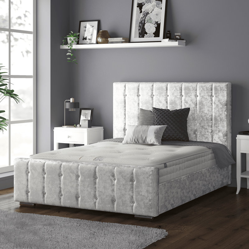 Millican Upholstered Bed, Silver, Super King (6')