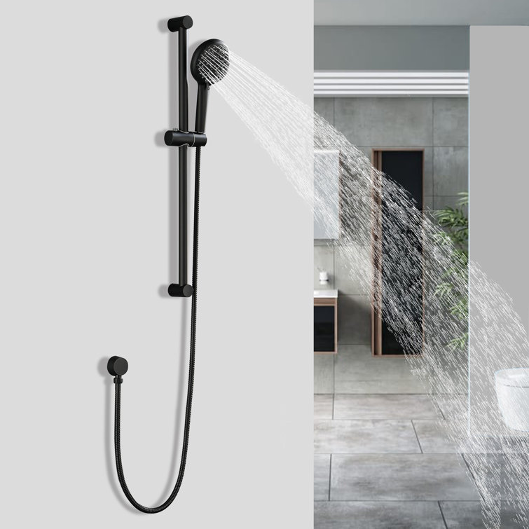 Multi Function Shower Head Shower System with Storage Hook - Brushed Nickel