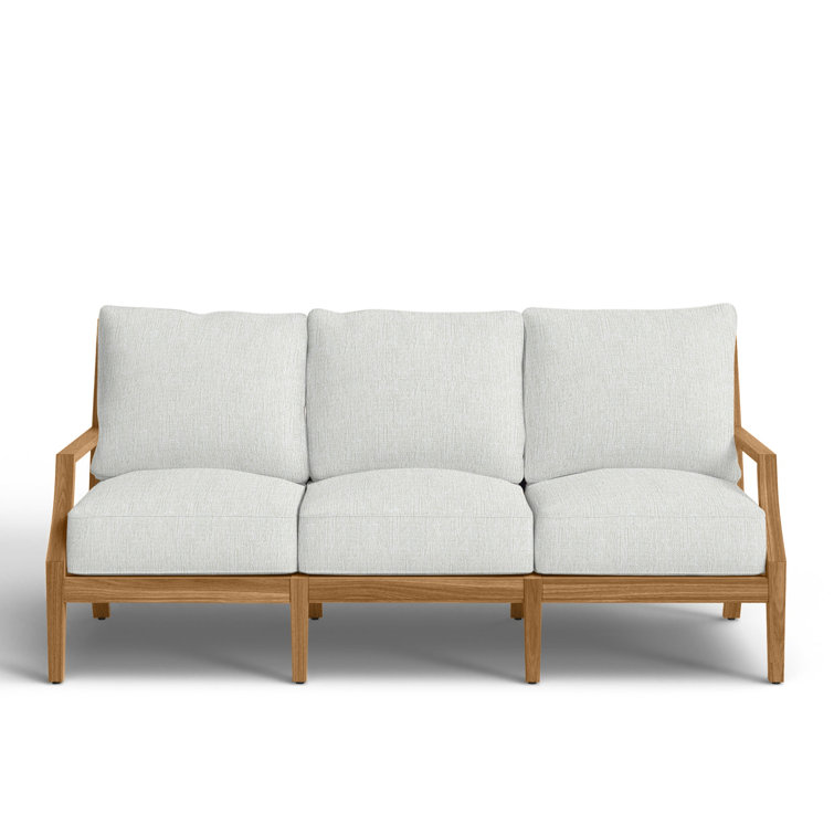 Haley Teak Outdoor Lattice Back Sofa