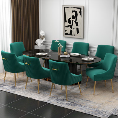 Baudel Velvet Upholstered Side Chair