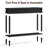 Console Table For Entryway With Charging Station,Retro Entryway Table With 2 Drawers-Easiest Assembly,Sofa Table With Bottom Shelf,Narrow Long Couch Table Behind Sofa For Living Room,Foyer (Black)-420419457