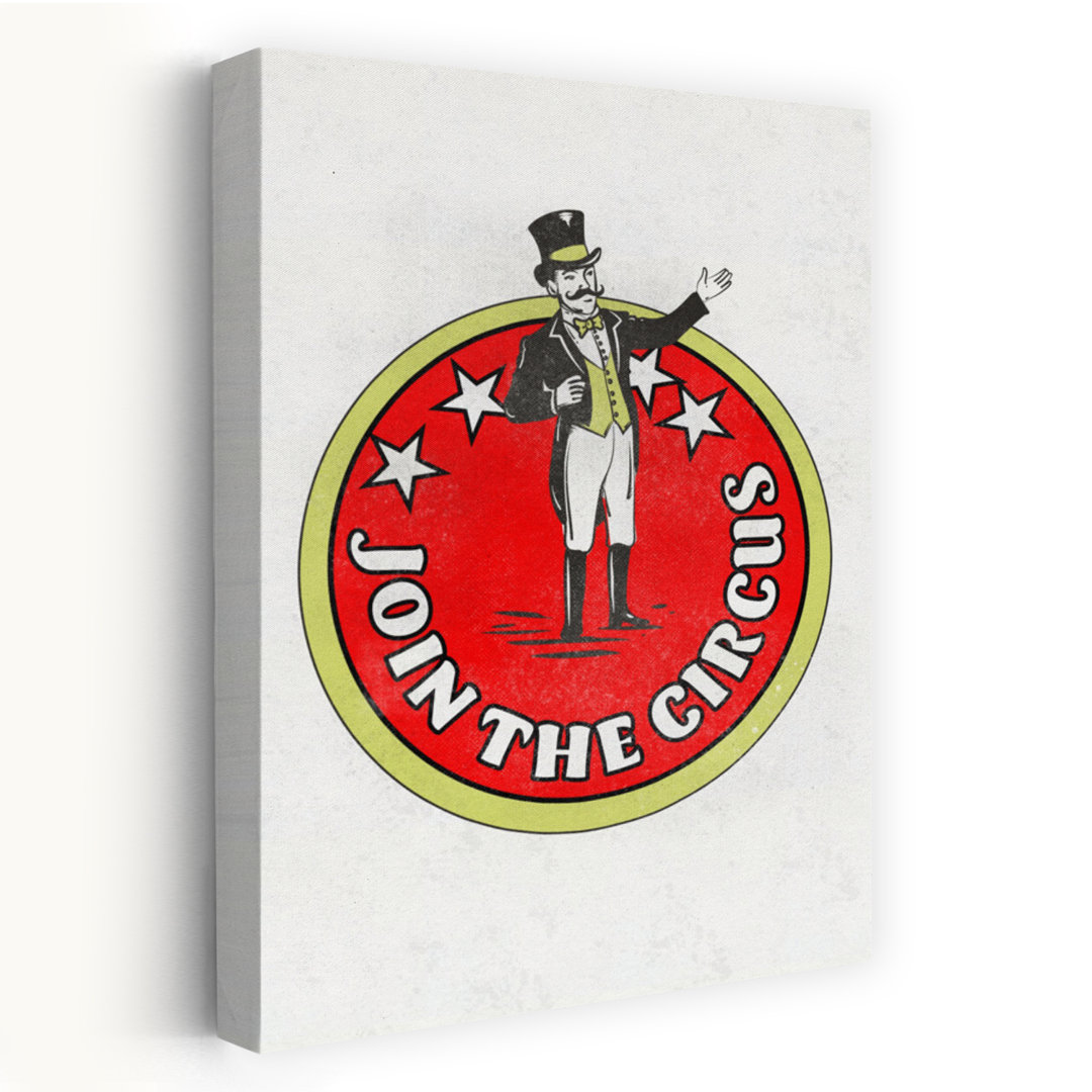 Contemporary Art Bold Classic Retro Architecture Landscape Wall Art - Wrapped Canvas Print