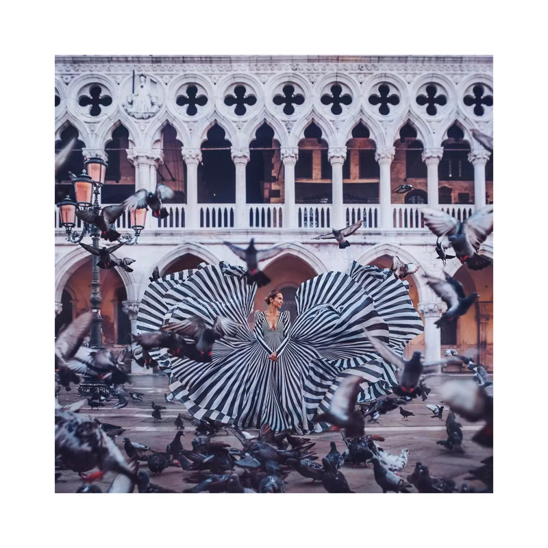 «Pigeons», reproduction sur toile tendue, Toile tendue, H 37 po x l 37 po x P 1,5 po