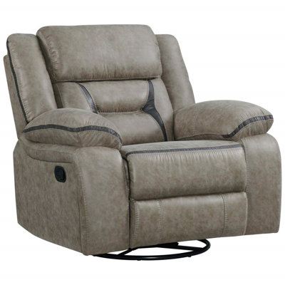 Chaise rembourrée en similicuir faite de bois