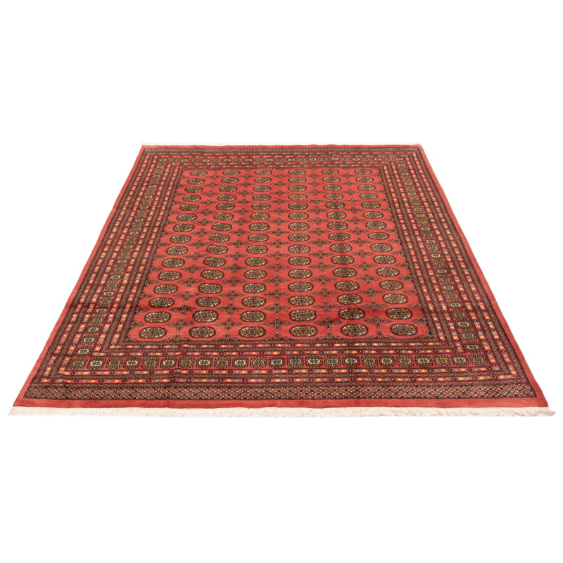 Finest Peshawar Bokhara Dark Coral Rug 8'3" x 10'2"