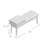 Anisten Polyester Blend Upholstered Bench with Drawers