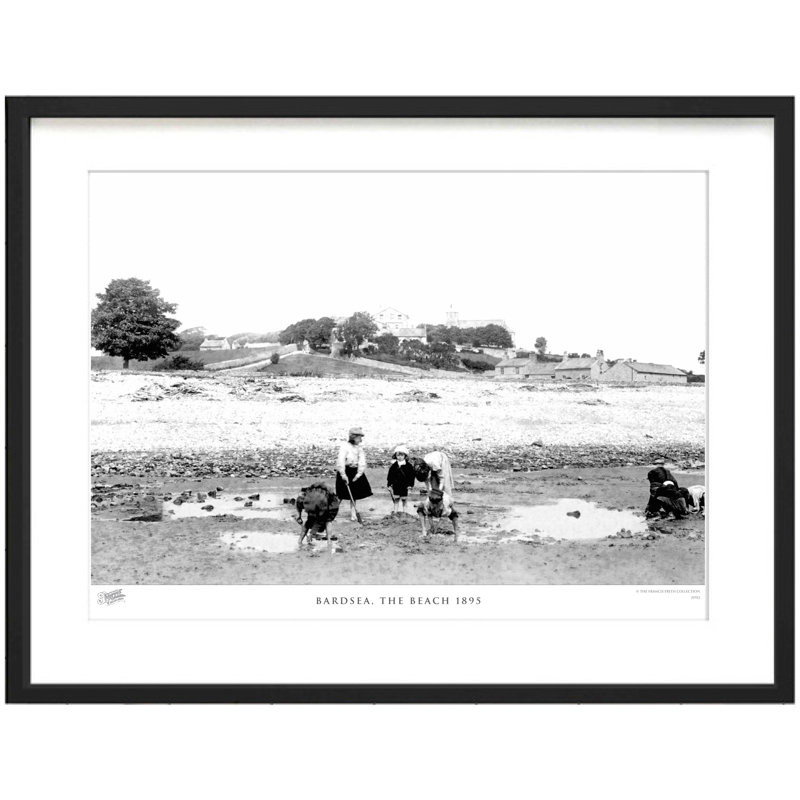 Bardsea, The Beach 1895 by Francis Frith - Single Picture Frame Print, 45cm H x 60cm W x 2.3cm D