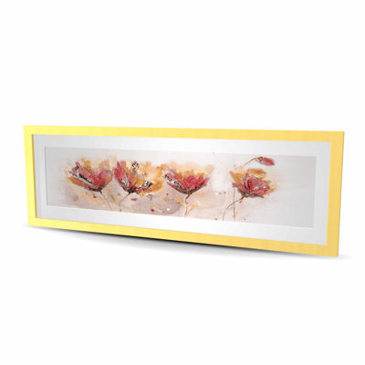 Quatre petites fleurs - imprimé floral mat pour la décoration intérieure
