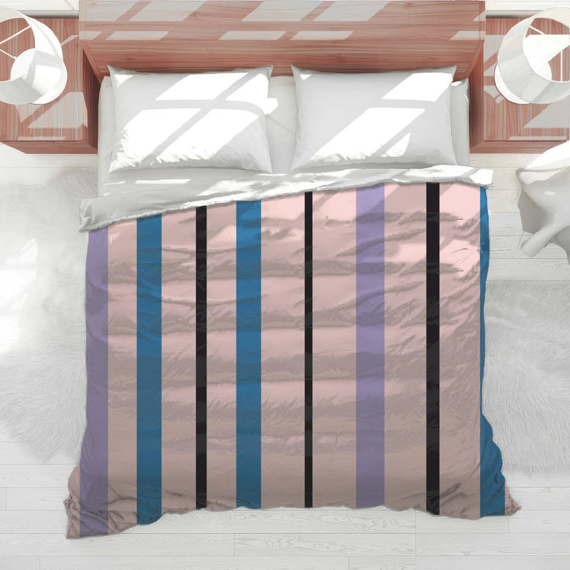 Vertical Striped Pattern Comforter, Twin Extra Long
