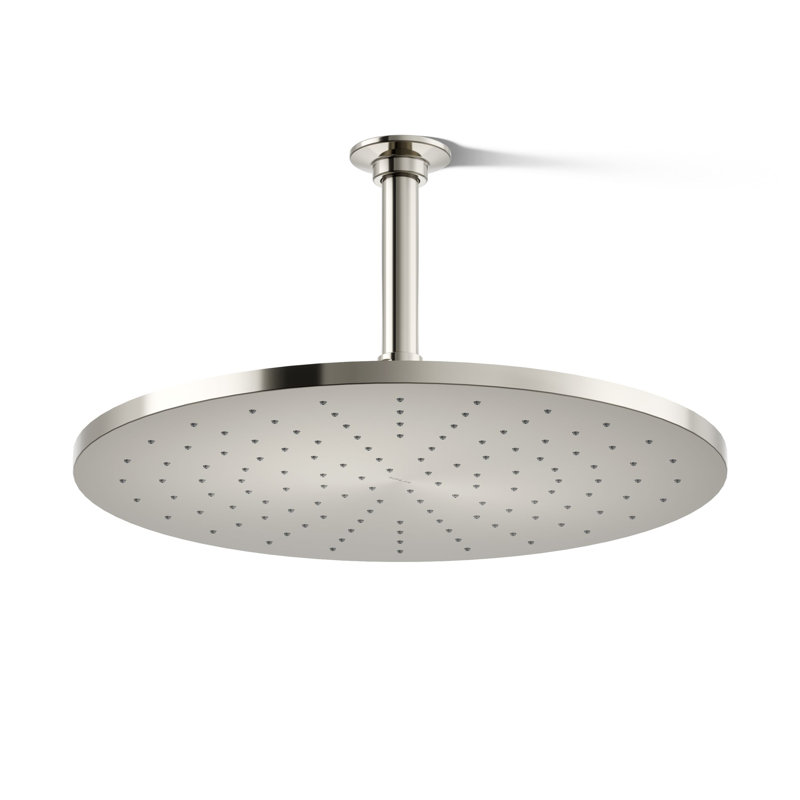 Tête de douche contemporaine 14 po avec jet à induction d'air Katalyst, 2,5 gallons par minute, Bronze brossé vibrant