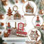 Ensemble de 8 plateaux de pain d'épice à 8 niveaux, décorations de Noël mignonnes pour tablette de cheminée