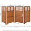4 ft x 9 ft Wood Privacy Screen