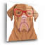 Art mural en verre Epic Art «Dogue De Bordeaux portant des lunettes de hipster»-1576500170