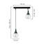 Olin - Light Clear Black Kitchen Island Pendant-91196474-91196473-91196471