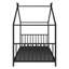 Lit plateforme simple en métal, noir-319262903