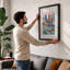 City in Layers Modern - Framed Print-173919159-173919164