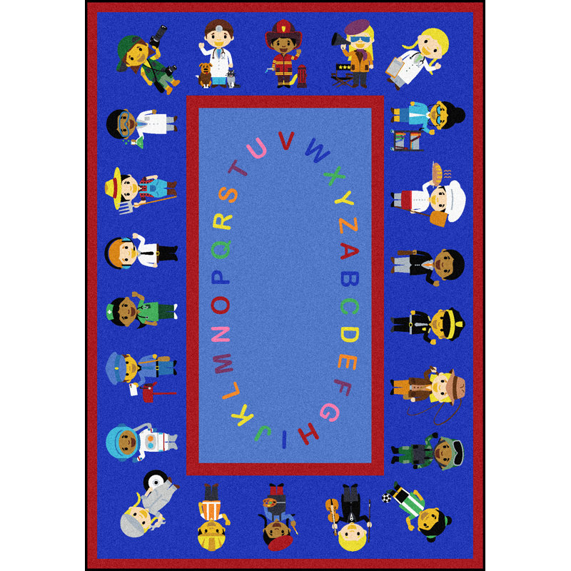 Tapis Kid Essentials We Work Together, Rectangle 5 pi 4 po x 7 pi 8 po