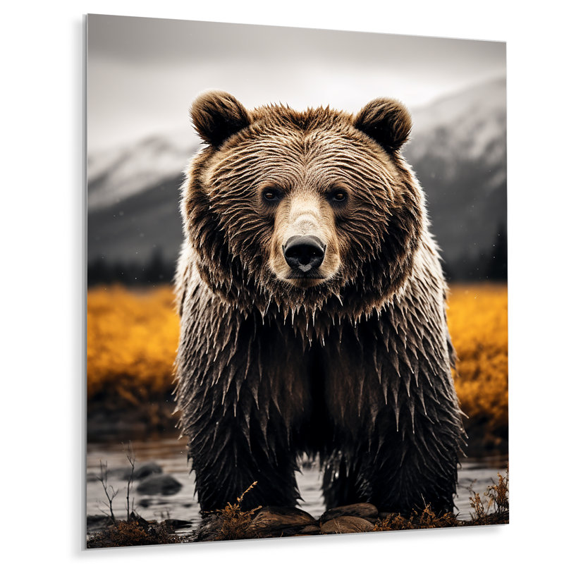 Ours en métal «Mighty Bear», H 32 po x l 24 po x P 1 po