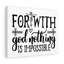 With God Nothing Is Impossible - Wrapped Canvas Print-361304224